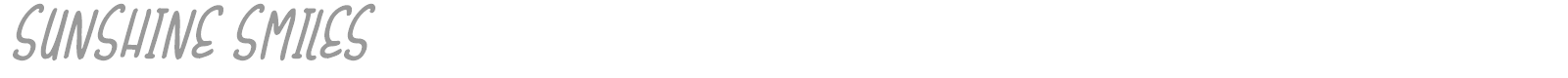 Sunshine Smiles font preview